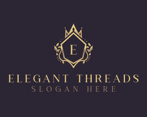 Elegant Crown Boutique logo design