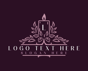 Spa - Candle Wellness Therapy logo design