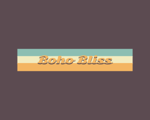 Retro Beach Banner logo design