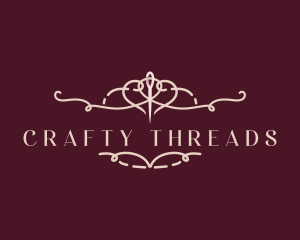 Seamstress Needle Thread logo design