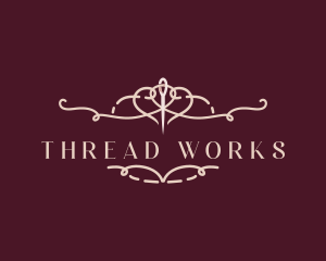 Seamstress Needle Thread logo design