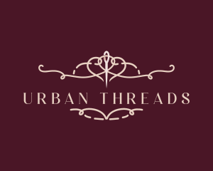 Seamstress Needle Thread logo design