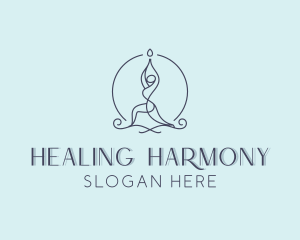 Yoga Chakra Healing logo design