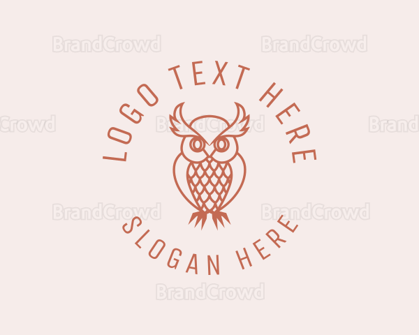 Owl Bird Zoo Logo