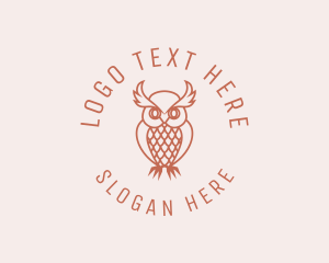 Zoological Park - Owl Bird Zoo logo design