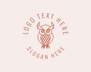 Owl Bird Zoo Logo