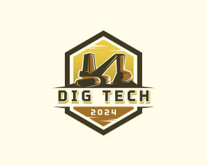 Digging Machinery Excavator logo design