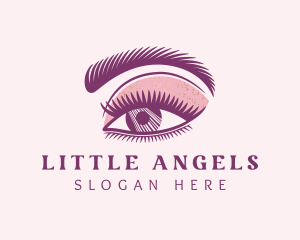 Eyelash Extension - Makeup Beauty Cosmetics logo design