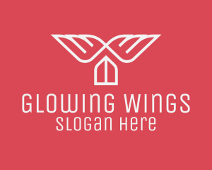 Winged House Realtor logo design