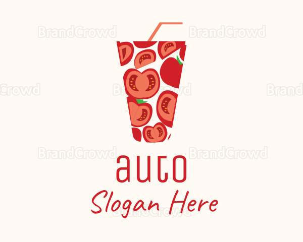 Tomato Juice Drink Logo