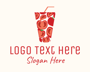 Tomato Juice Drink Logo