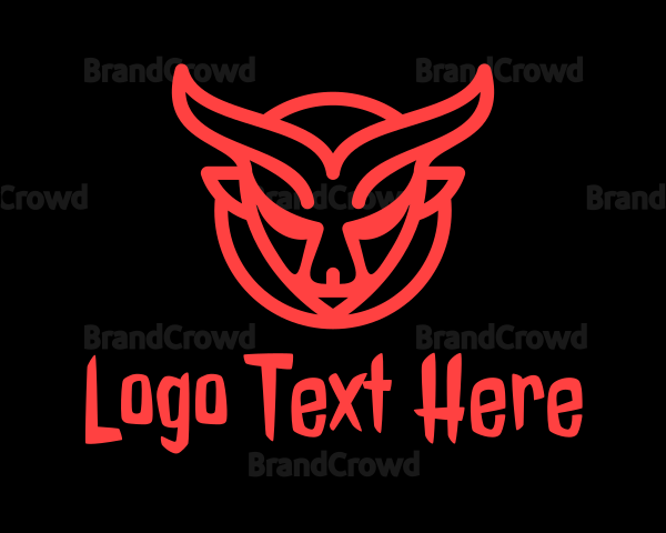 Demon Goat Horns Logo