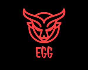 Rockstar - Evil Goat Horns logo design