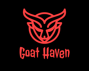 Evil Goat Horns logo design