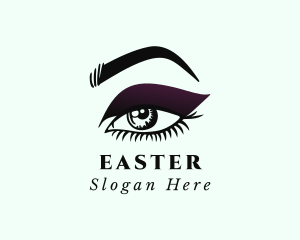 Eyelash - Beauty Eyeshadow Eyebrow logo design