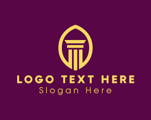 Concrete - Legal Attorney Pillar logo design