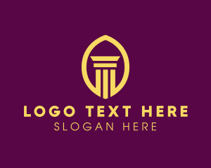 Legal - Legal Financing Pillar logo design