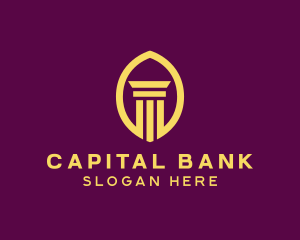 Bank - Legal Column Pillar Bank logo design