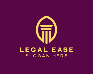 Legal Column Pillar Bank logo design