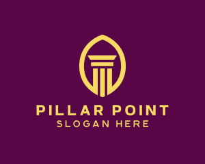 Column - Legal Column Pillar Bank logo design