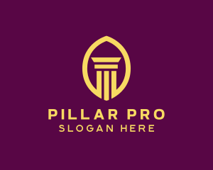 Column - Legal Column Pillar Bank logo design