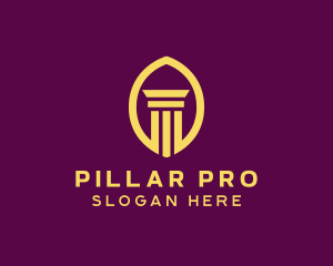 Legal Column Pillar Bank logo design