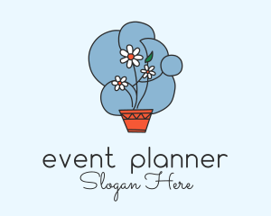 Organic - Flower Pot Decoration logo design