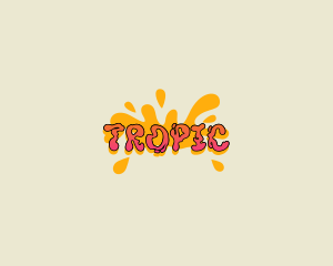 Funky Retro Splash logo design