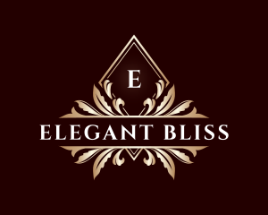 Elegant - Diamond Floral Leaf logo design