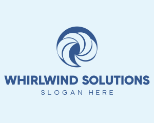 Abstract Cooling Whirlwind  logo design