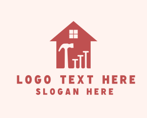 Level Tool - Hammer House Builder logo design