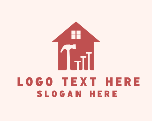 Home Builder - Hammer House Builder logo design