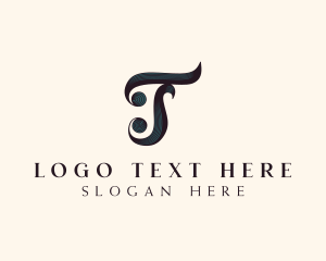 Corrective Lens - Elegant Fashion Letter T logo design