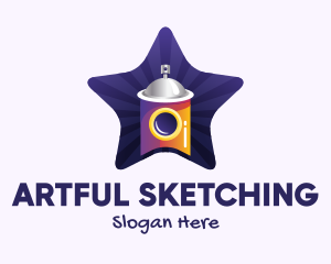 Graffiti Art Star logo design