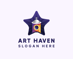 Star Spray Paint logo design