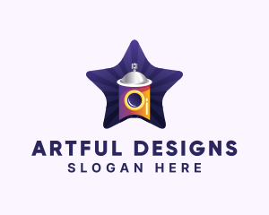 Star Spray Paint logo design