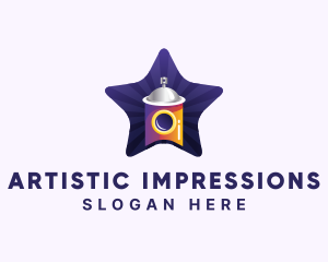 Star Spray Paint logo design