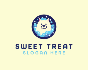 Dog Bath Grooming logo design