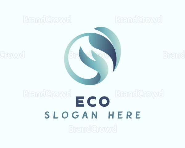 Environment Leaf Hand Logo