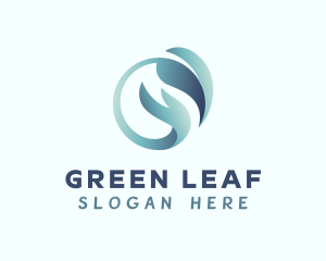 Environment Leaf Hand logo design