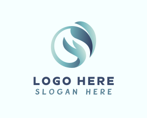 Sustainable - Environment Leaf Hand logo design