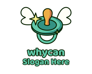 Baby Pacifier Wings Logo
