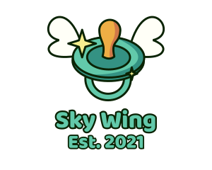 Wing - Baby Pacifier Wings logo design