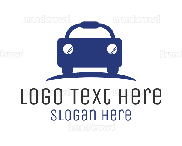 Blue Budget Car Automotive Logo