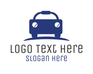 Car Leasing - Blue Budget Car Automotive logo design