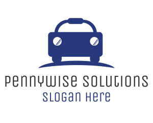 Blue Budget Car Automotive logo design