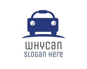 Car Hire - Blue Budget Car Automotive logo design