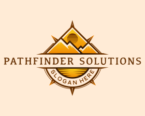 Wayfinding - Adventure Travel Compass logo design