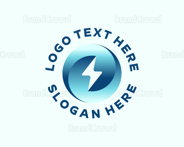 Electrical Bolt Letter O Logo