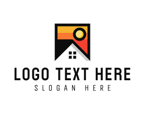 Suburb - House Residential Property logo design